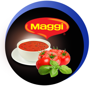 Maggi vous propose son savoureux potage tomate/basilic